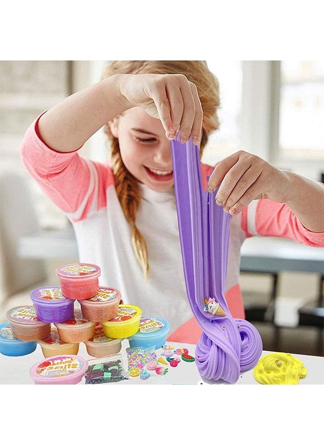 YelaJoy Butter Slime Kit 10 Pack, Suitable for Parties, Fragrant, Soft and Non Stick, Gift for Boys and Girls, Stress Relieving Slime Bulk for Boys and Girls' Game Ice Cream Mold Filling  - Image 2