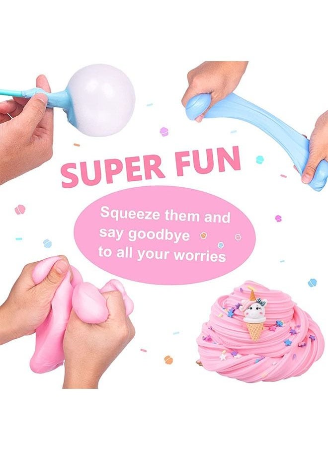 YelaJoy - Butter Slime Kit 10 Pack, Suitable for Parties, Fragrant, Soft and Non Stick, Gift for Boys and Girls, Stress Relieving Slime Bulk for Boys and Girls' Game Ice Cream Mold Filling - Image 1