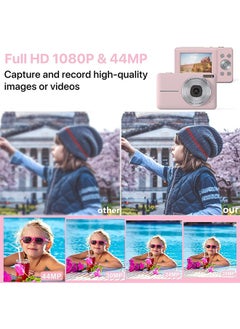 Garlo Digital Camera, FHD 1080P Digital Camera for Kids with 32GB SD Card 16X Digital Zoom, Compact Camera Point and Shoot Digital Cameras Portable Mini Camera for Teens Students Boys Girls Seniors  - Image 2