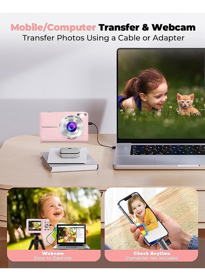Garlo Digital Camera, FHD 1080P Digital Camera for Kids with 32GB SD Card 16X Digital Zoom, Compact Camera Point and Shoot Digital Cameras Portable Mini Camera for Teens Students Boys Girls Seniors  - Image 5
