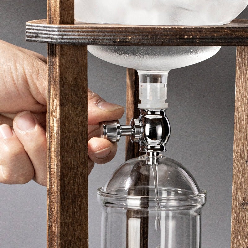 Wu Jia Wu Factory Stock Cold Brew Coffee Maker - Wooden Pour-Over Set with Drip  Design - Image 2