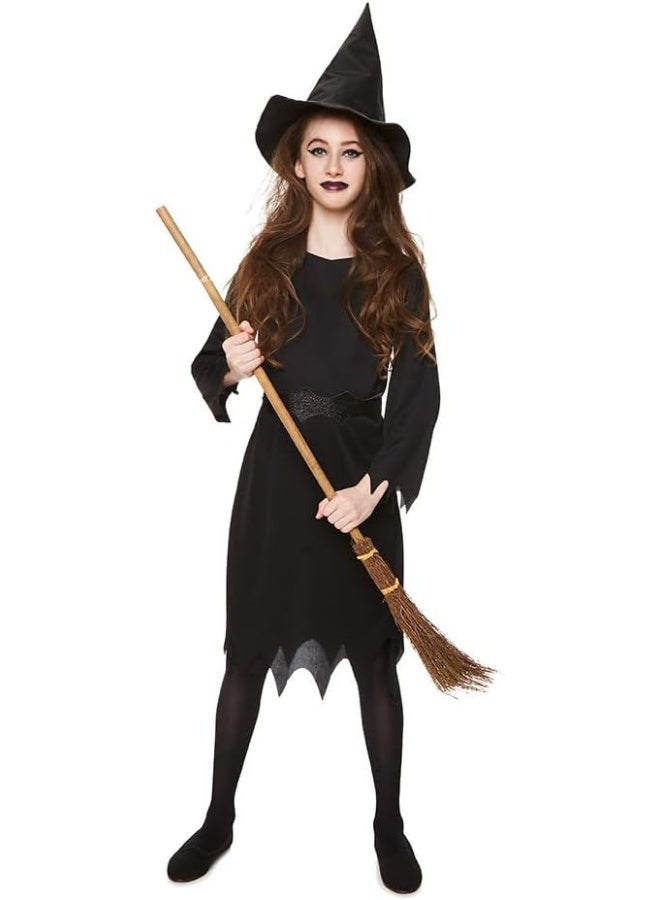 RUBIE'S Witch Sorceress Kids  Costume Dress With Hat-84569-L-7-8Y-Black - Image 2