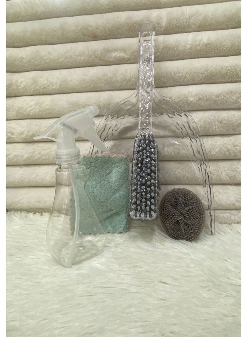 طقم ادوات تنظيف اكريلك 5 قطع - Image 1