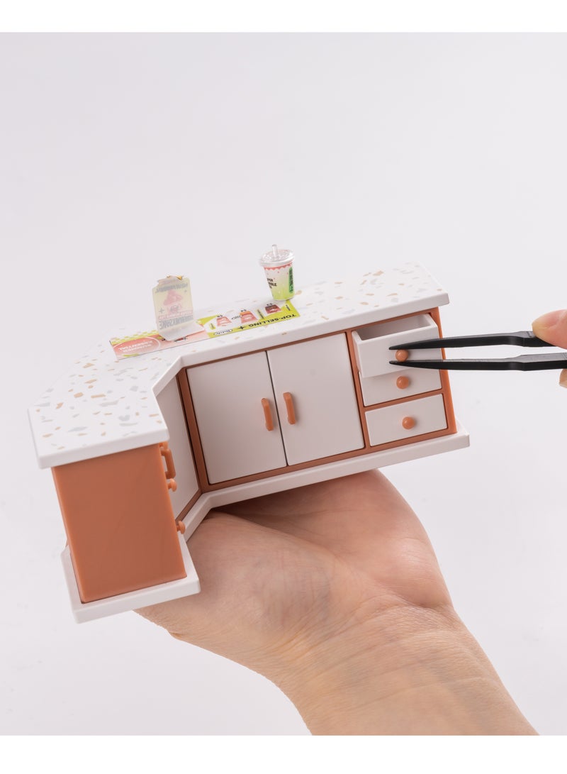 Robotime Rolife Super Creator Double Joy Bubble Tea Plastic DIY Miniature House Kit DW006, DIY 3D Puzzles for Adults/Teens, Unique Gift for Craft Hobby and Creative Home Decor - Image 4