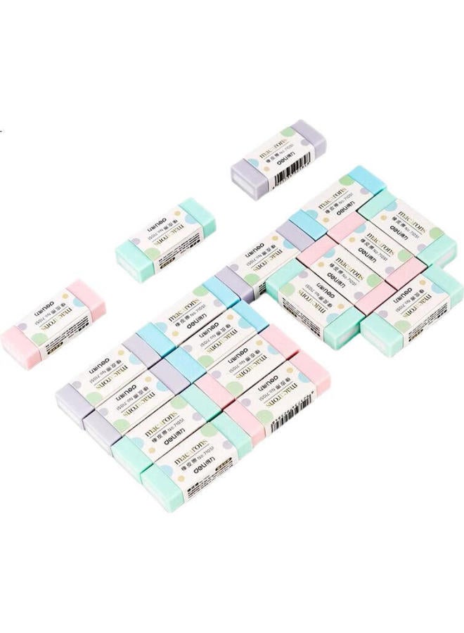 Deli 36-Piece Student Erasers, Soft And Clean For College Entrance Exams, Easy-To-Erase Erasers For Sketching And Drawing - Image 3