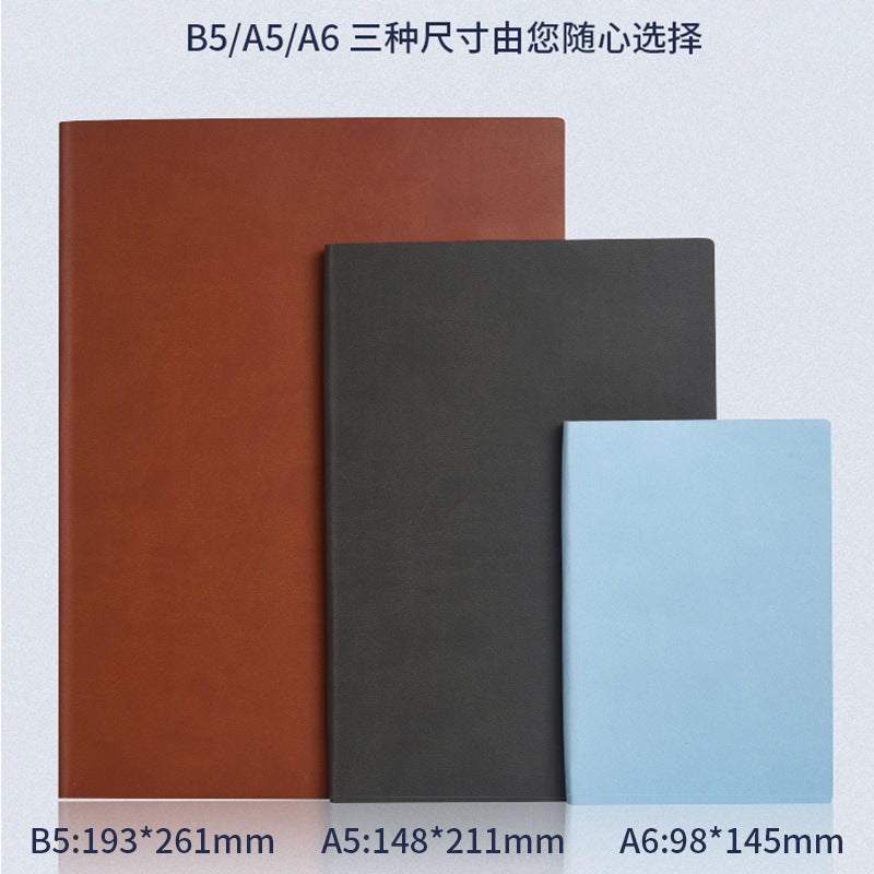 Notebook Thickened A5 Work Meeting Notebook B5 Simple College Student Diary Business A6 Notepad - Image 3