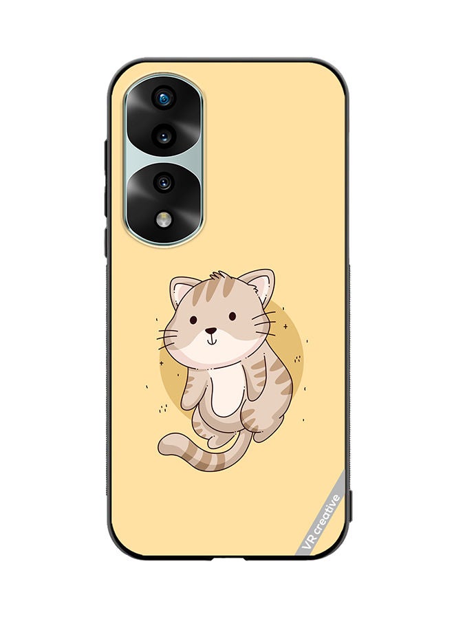 VR CREATIVE Protective Case Cover For Honor 70 Pro plus Cutie Cat Design Multicolour - Image 1