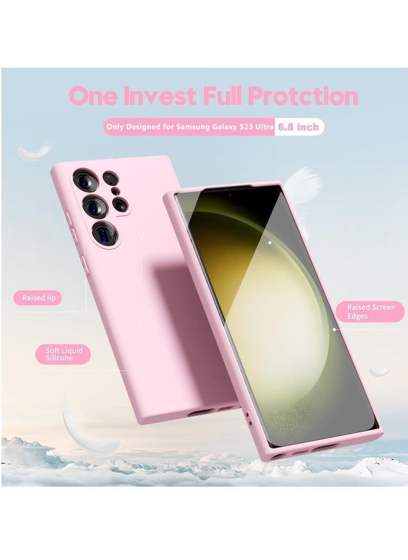 Raxoom Samsung Galaxy S24 Ultra Soft Silicone Gelly Rubber Case – Shockproof Matte Finish with Camera Protection in Pink - Image 5
