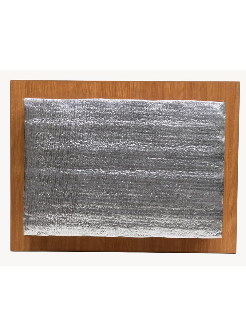 أرام غطاء خشبي للمكيف، غطاء أنيق لمكيف الهواء من نوع النافذة مع عزل حراري، غطاء لمكيف الهواء بهيكل خشبي متين بسمك 18 ملم - Image 3