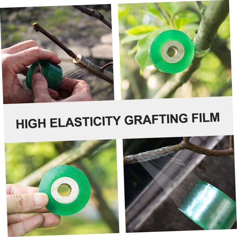 4 لفات شريط تطعيم PVC 6x5 سم قابل للتمدد ذاتي اللصق لأشجار الفاكهة ونباتات المناظر الطبيعية - Image 5
