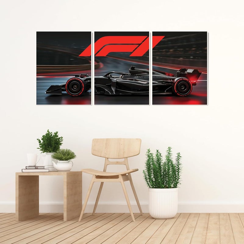 SR CREATIVE CRAFT SRCC Porsche Racing Car Wall Art, Pack of 3 Laminated Posters, Red Sports Car Design, 22x30 cm, HD Print Quality, 3mm Thick, for Living Room, Office, Bedroom (SR3-F19x12) - Image 3