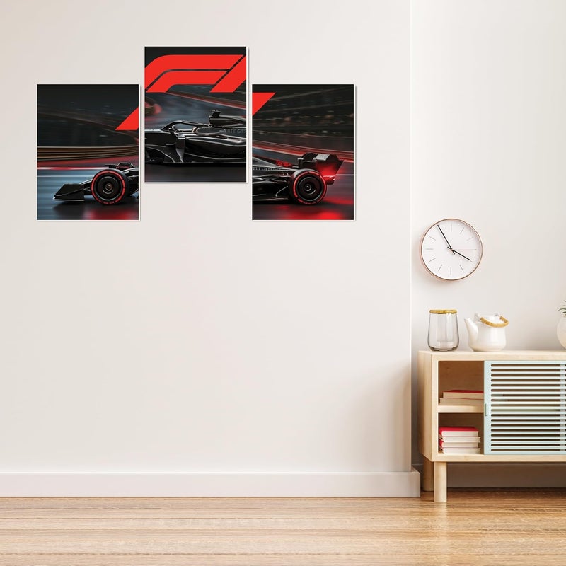 SR CREATIVE CRAFT SRCC Porsche Racing Car Wall Art, Pack of 3 Laminated Posters, Red Sports Car Design, 22x30 cm, HD Print Quality, 3mm Thick, for Living Room, Office, Bedroom (SR3-F19x12) - Image 5