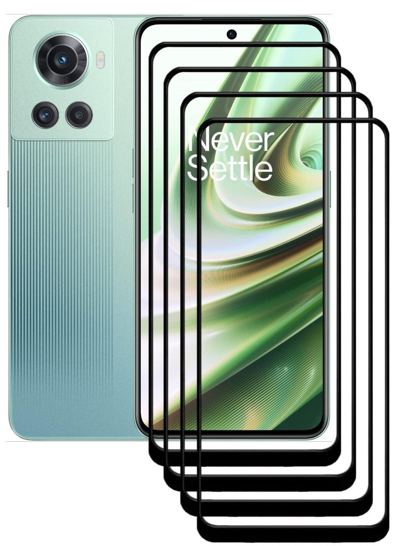 ACLIX 4 Pieces Antistatic ESD Dustproof Premium Quality High Definition Tempered Glass Screen Protector Designed For OnePlus 10R - Image 1