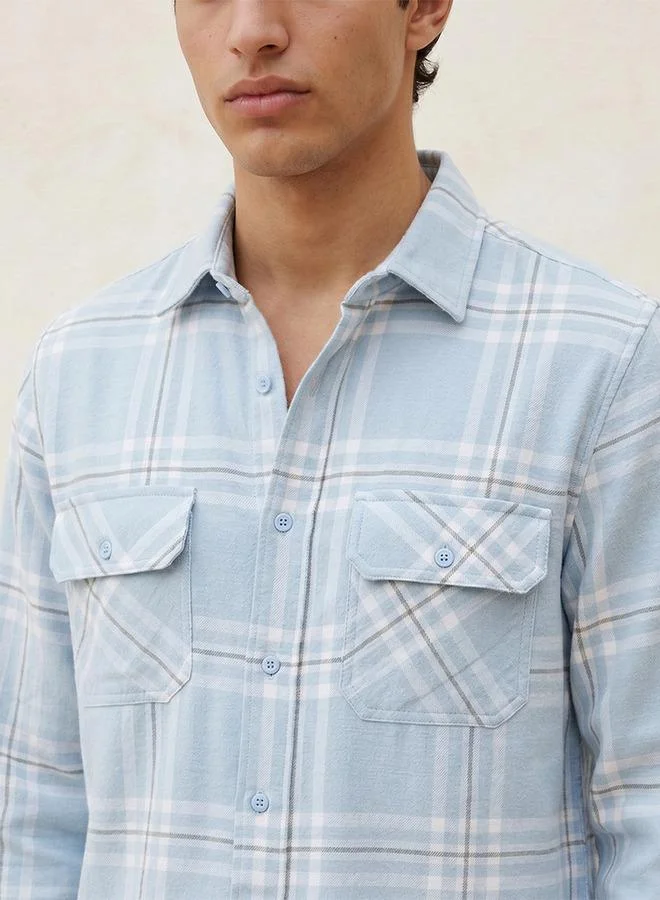 Lee Cooper BLUE CHECK SHIRT for Men | Best Price UAE
