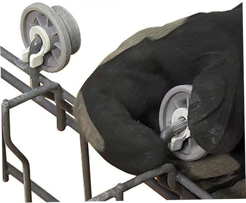 ARTIBETTER 4 قطع عجلات رف غسالة الصحون السفلي قطع غيار سهلة التركيب - Image 4