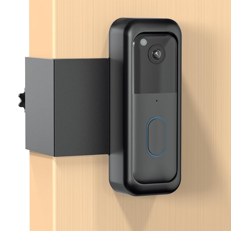 SENLEG Blink Doorbell Mount, Anti-Theft Video Doorbell Door Mount Bracket No Drilling, Not Block Doorbell Motion Sensor, Easy to Install, Fit for Blink Doorbell Camera (Black) - Image 1
