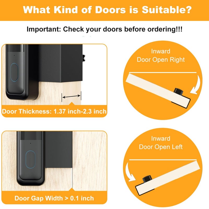 SENLEG Blink Doorbell Mount, Anti-Theft Video Doorbell Door Mount Bracket No Drilling, Not Block Doorbell Motion Sensor, Easy to Install, Fit for Blink Doorbell Camera (Black) - Image 3