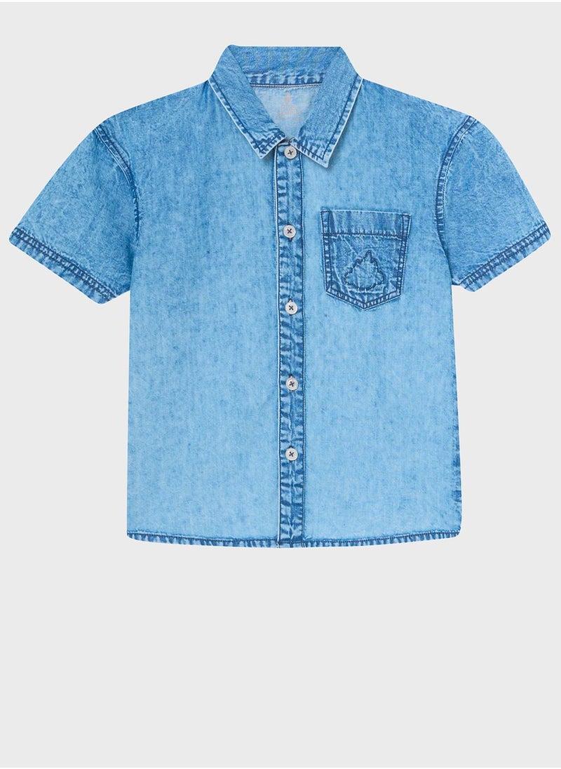 Cheekee Munkee - Kids Pocket Detail Shirt - Image 1
