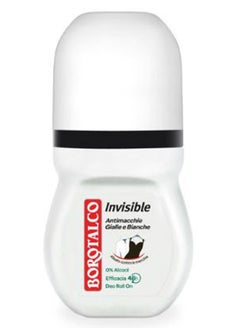 Borotalco :"Invisible" Anti-Stain Deodorant 1.69 Fluid Ounces (50ml) Deo Roll On (Pack of 2) [ Italian Import ]  - Image 2