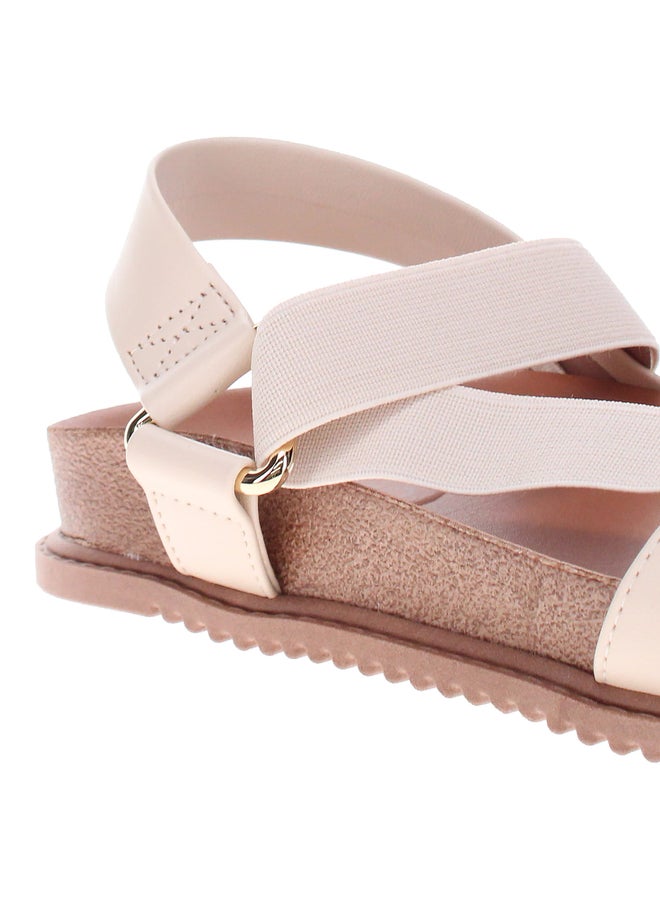 Beira Rio Solid Slip-On Wedge Heel Sandals - Image 4