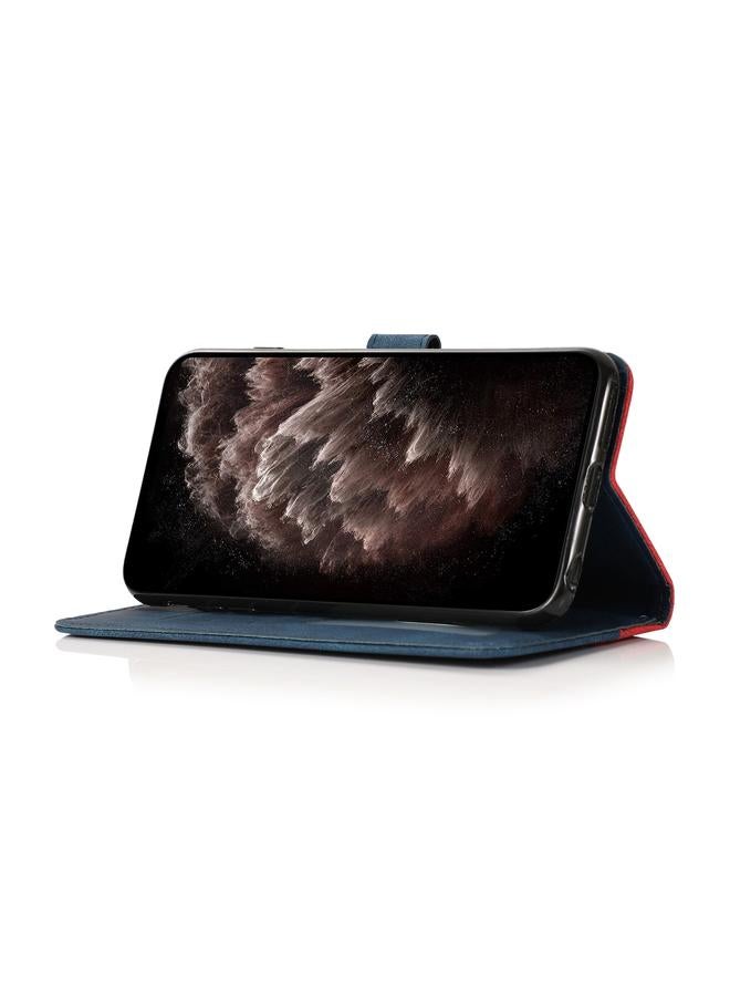 Zaboon Case For iPhone 13 mini Dual-color Stitching Leather Phone Case - Image 5