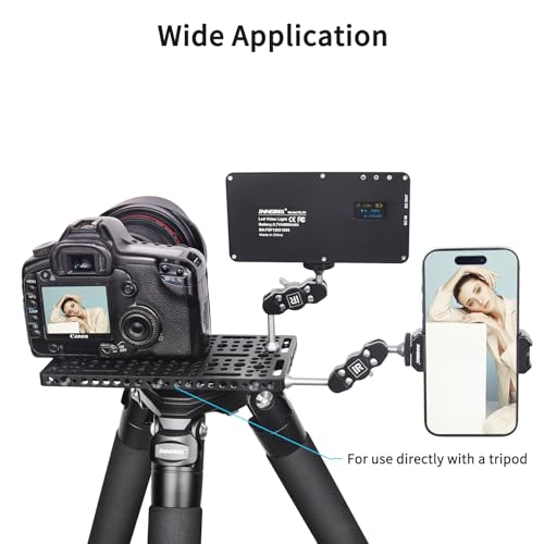INNOREL CP10 Multi-Functional Cheese Plate with 1/4" & 3/8" Threads, Switching Mounting Plate with Built-in ARRI Locating Holes for Camera and Tripod - Image 5