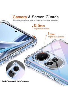 Generic Silicone Back Cover Soft Case For Oppo Reno 10/Reno 10 Pro 5G Best Camera Protection|Inbuilt Dust Plugs Anti Slip Grip Ultra Clear Slim Back Cover Case Transparent  - Image 3