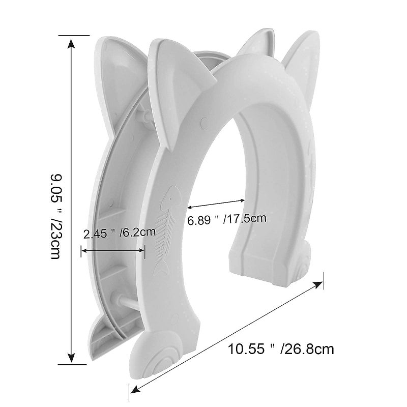ikuso Indoor Cat Door, Cat Door for Interior Door, Pet Doors for Cat, Kitties and Kittens - Image 5