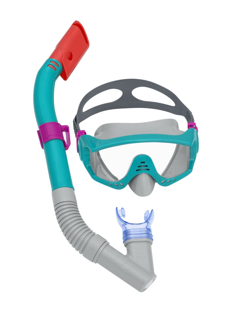 Bestway - Spark Wave Snorkel Set (Size: 41-46) Cyan - 25020 - Image 2
