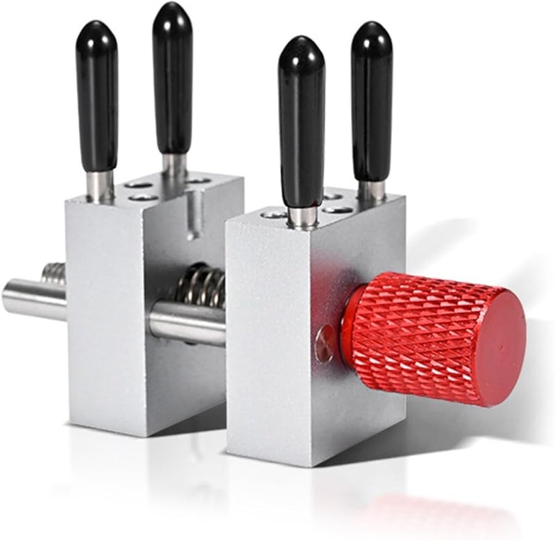 Red Aluminum Alloy Adjustable Drill Press Vise With 10 Holes For Jewelry Model Making - Image 4
