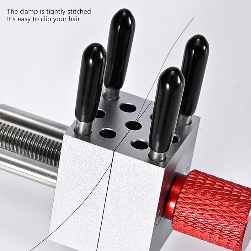 Red Aluminum Alloy Adjustable Drill Press Vise With 10 Holes For Jewelry Model Making - Image 5