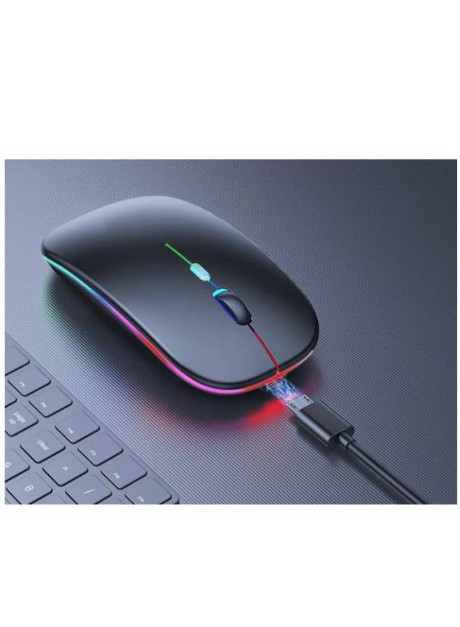 HP Wireless Computer Mouse W10 Rechargeable Slim Silent Multicolour - Image 2