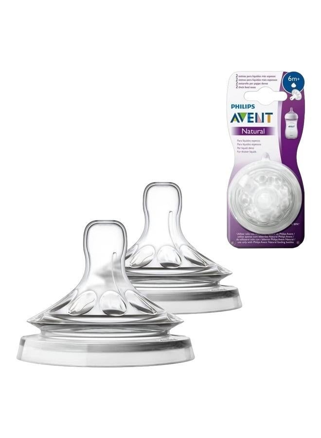 Philips حلمات تغذية سميكة أفنت ناتشورال 2.0