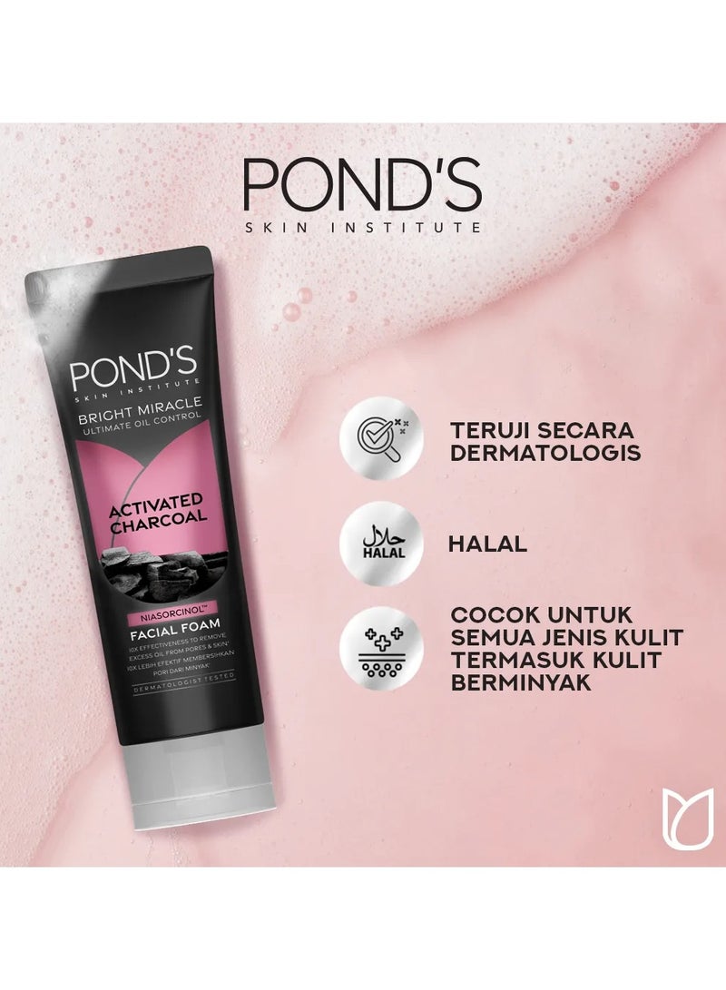 Pond's Bright Miracle Ultimate Oil Control Facial Foam 100G - Image 2