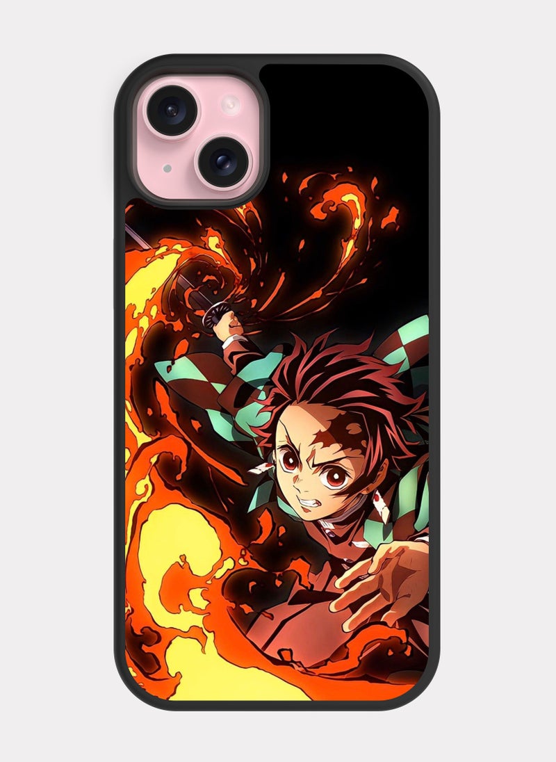 PXLAAT iPhone 15 Plus case cover  Slayer Kimetsu No Tanjiro - Image 1