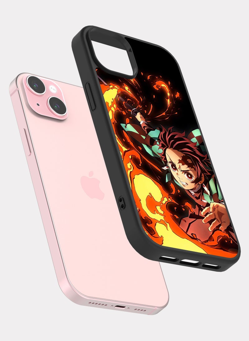 PXLAAT iPhone 15 Plus case cover  Slayer Kimetsu No Tanjiro - Image 2