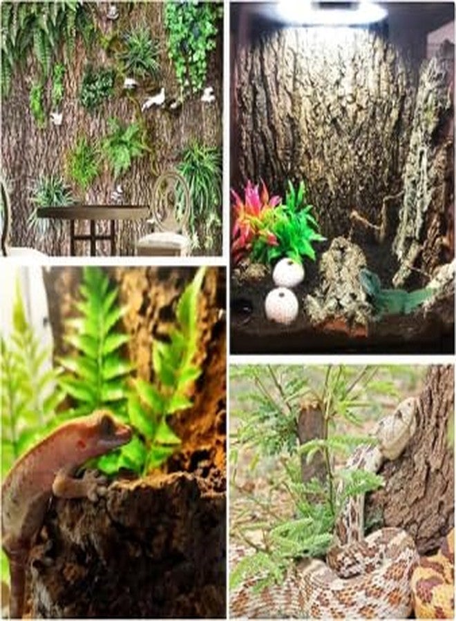 STARVAST 10PCS Cork Terrarium Background 7.9x3.9in Reptile Tank Background Board Habitat Decoration, Natural Cork Large Bark Climbing Mat for Gecko Lizard Tortoise Chameleon - Image 5