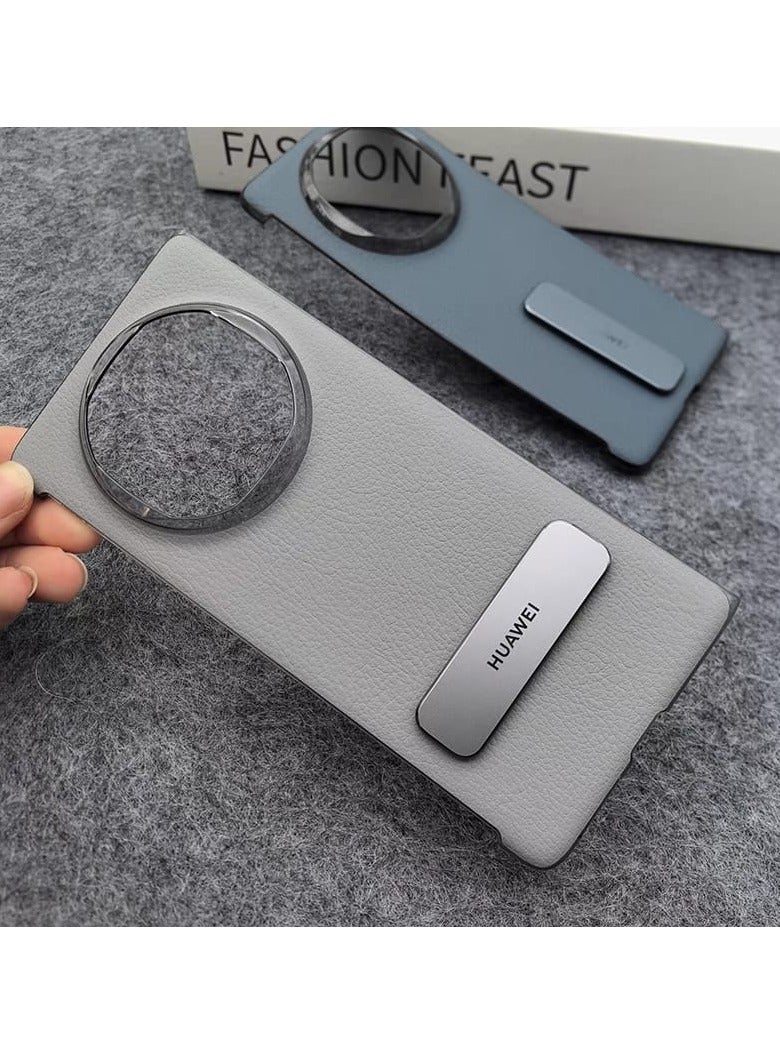HUAWEI For Huawei Mate X6 Rotating Bracket Luxury Business Plating Leather Case for Huawei MateX6 Screen Protection Phone Cover Black - Image 3