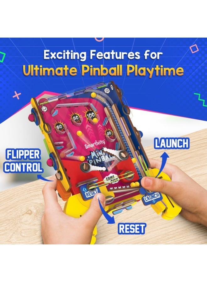Smartivity Mini Pinball DIY STEM Educational Toy Kit for Kids Age 6+ | Wooden Learning Toy | Build & Play | Gift for Boys & Girls - Image 3