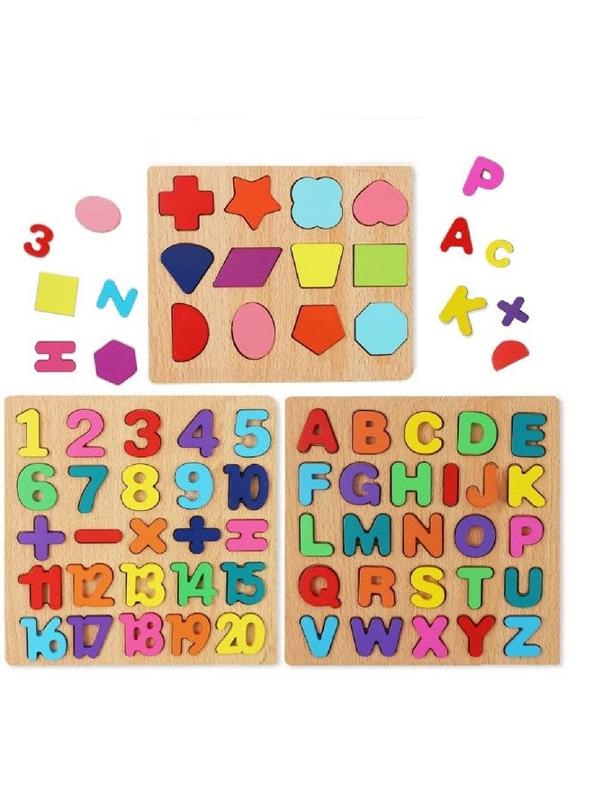 Chocozone Wooden Learning Educational Game Board For Kids, Puzzle Toys For 2 Years Old Boys & Girls (Alphabets, Numbers & Shapes) - Image 3