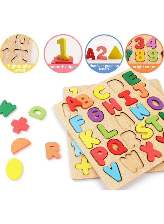 Chocozone Wooden Learning Educational Game Board For Kids, Puzzle Toys For 2 Years Old Boys & Girls (Alphabets, Numbers & Shapes) - Image 4