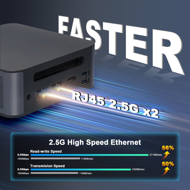 كمبيوتر صغير بشاشة 8K ومعالج إنتل كور i7-11390H وذاكرة رام 16GB DDR4 وقرص صلب SSD سعة 512GB ومنفذ Thunderbolt 4 وواي فاي 6 وبلوتوث 5.0 للألعاب والمكتب المنزلي - Image 2