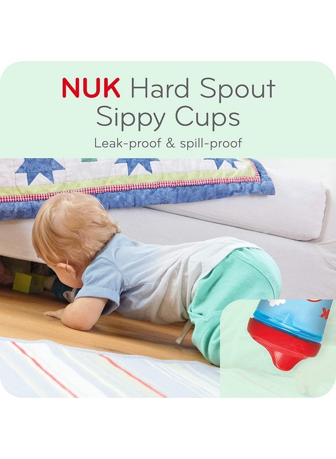 نوك كوب NUK Hide 'n Seek Hard Spout بسعة 10 أونصة، بتصميم الحيتان والنمور، باللون الأزرق - Image 4