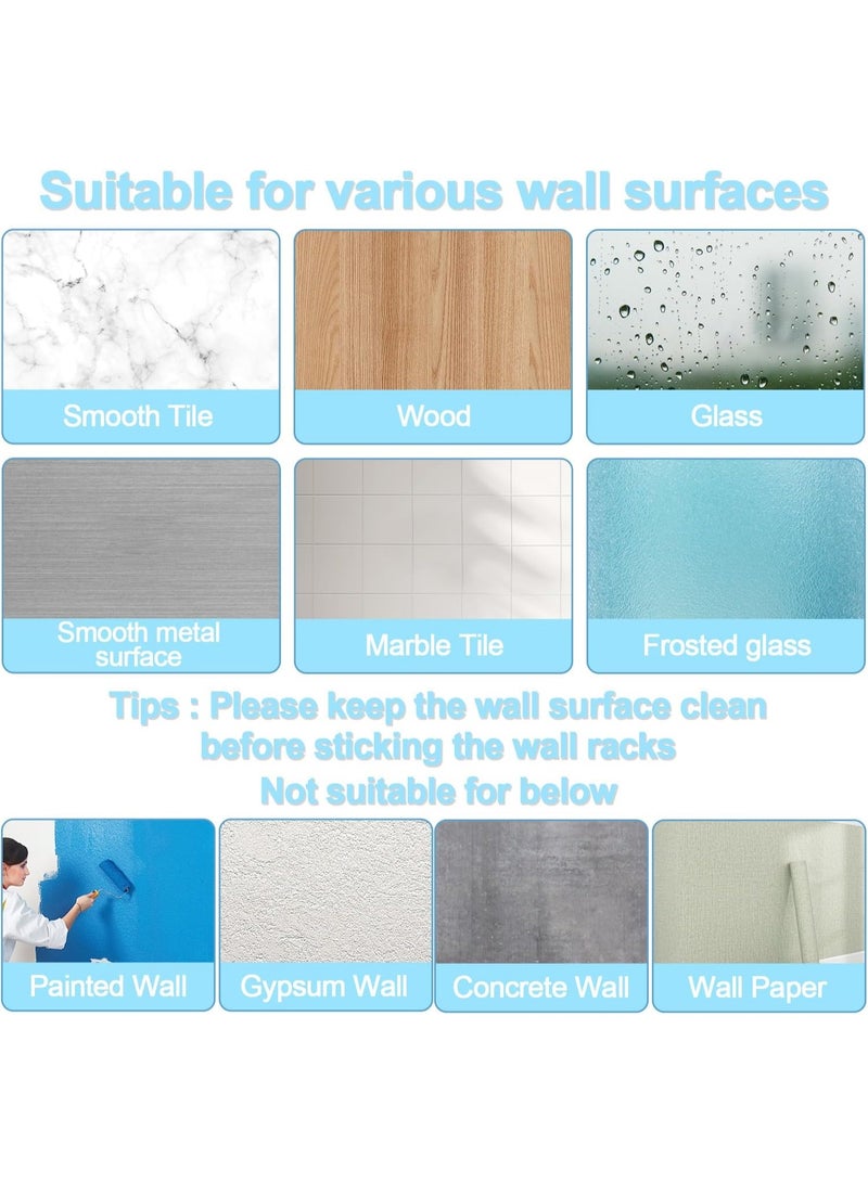 كيلا حامل مكنسة وممسحة، حامل ممسحة وممسحة، حامل مكنسة من الفولاذ المقاوم للصدأ مثبت على الحائط مع خطاف للمنزل، الحمام، المطبخ، المرآب، الحديقة، المكتب (4 عبوات) - Image 4