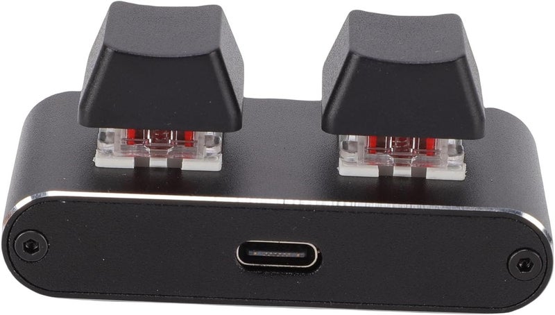 2 Key Gaming Keyboard, USB Mini Mechanical Keyboard, Programmable Macro, Red Switch, Aluminium Alloy - Image 1