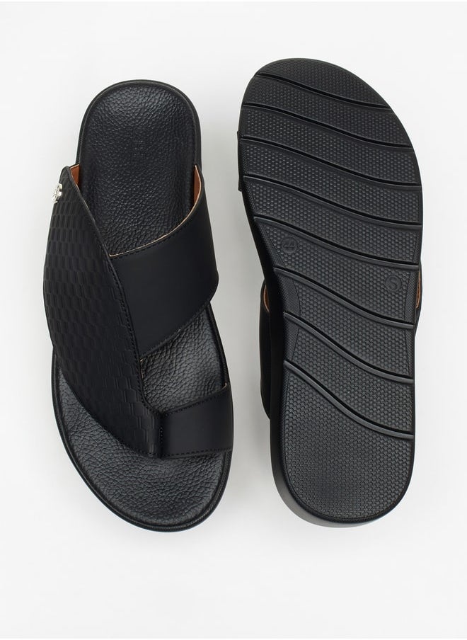 LBL by Shoexpress Men Textured SlipOn Arabic Sandals  - Image 4