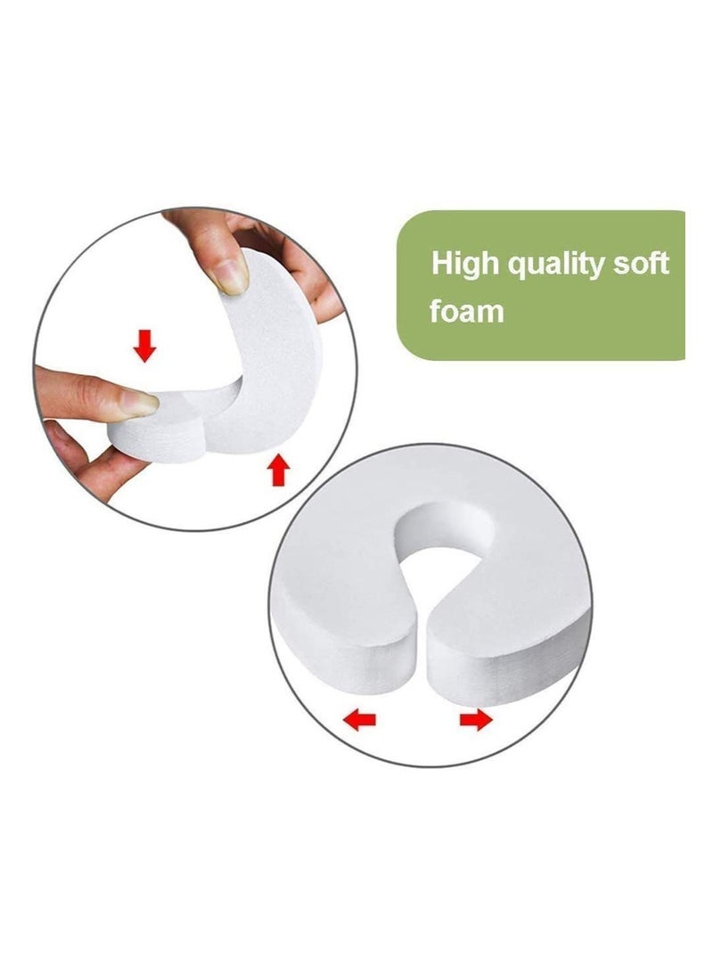 Bukela Door Finger Guards, Foam Pinch Door Guard Upgrade Version To Prevents Children Baby Finger Pinch Injuries Child Safety Soft Door Finger Guards Foam Door Stopper Getting Locked in Room, 6 Pack - Image 2