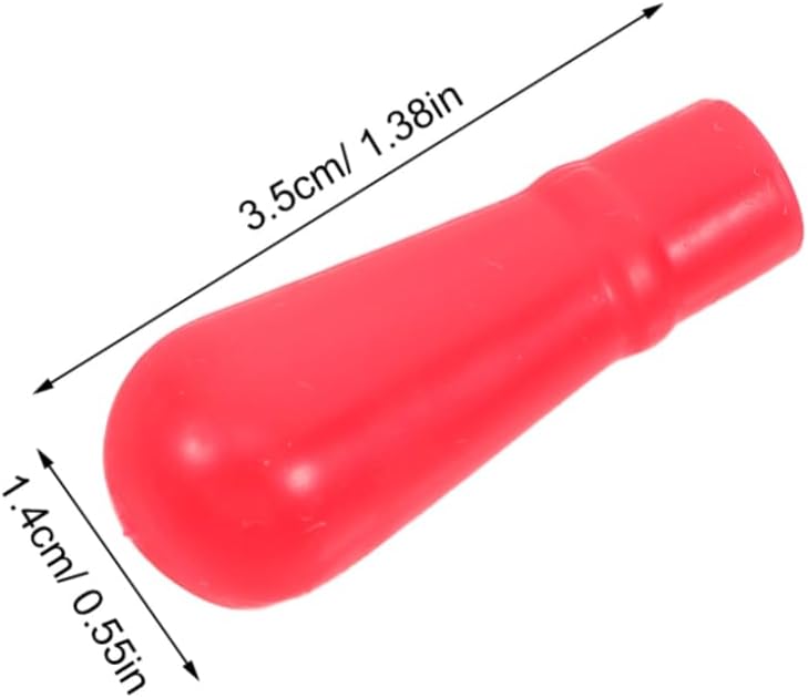 ABOOFAN 40Pcs Red Silicone Dropper Bulbs with Glass Pipettes Versatile Laboratory Supplies for Chemical Experiments Easy to Use Comfortable Handling Multi Compatible Dropper Caps - Image 2