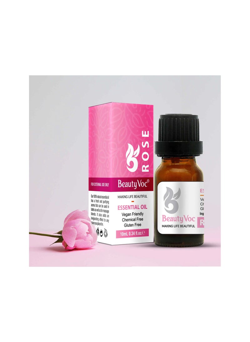 BEAUTY VOC Rose Oil Enriched with Antioxidants and Vitamins, Intensely Hydrates, Nourishes, and Rejuvenates Skin for a Radiant Complexion, 10ml  - Image 3