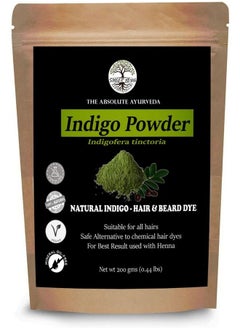 Sheer Veda Indigo Powder Natural & Organic For Black Hair 250 Gms  - Image 1